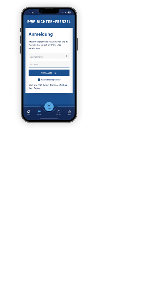 Richter+Frenzel GmbH | R+F App | Anmeldung