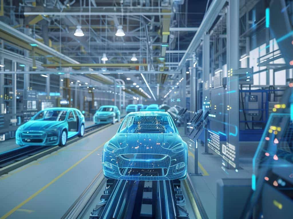 Digitalisierung von Prozessen | Automotive | Digitalisierter Prozess der Automobilherstellung